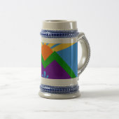 Stein Mok met Vlag van Manitou Springs, Colorado (Voorkant rechts)
