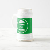 Stein Mok - Voeg uw Afbeelding Wit & Goud (Voorkant links)