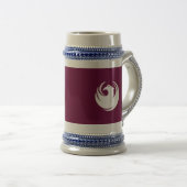 Stein Mug with Flag of Phoenix City, Arizona Bierpul (Voorkant rechts)