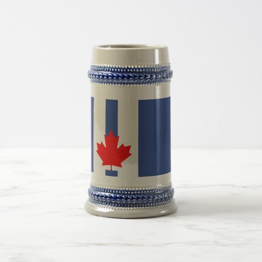 Stein Mug with Flag of Toronto, Canada Bierpul (Center)