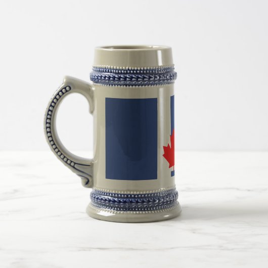 Stein Mug with Flag of Toronto, Canada Bierpul (Links)