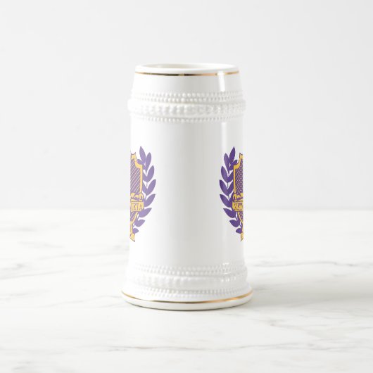 Stein Paars en Gold Bierpul (Center)