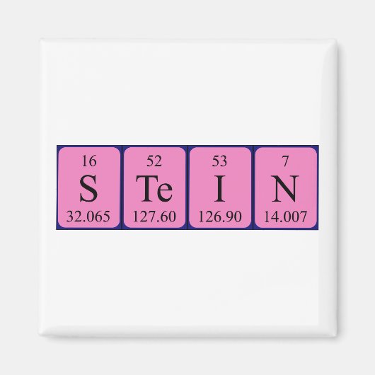 Stein periodieke lijstnaam magnet (Voorkant)