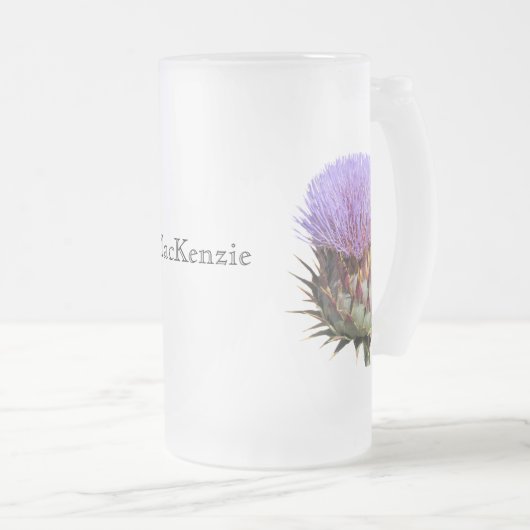 Stein - Thistle en naam Matglas Bierpul (Voorkant rechts)