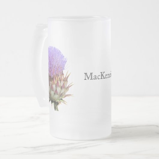 Stein - Thistle en naam Matglas Bierpul (Voorkant links)