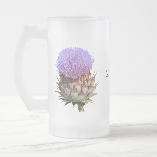 Stein - Thistle en naam Matglas Bierpul (Links)
