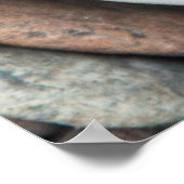 Stein und Holz (diagonaal) Poster (Hoek)