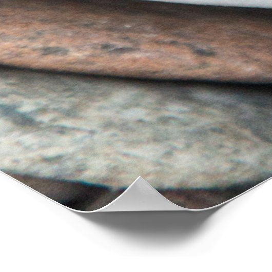 Stein und Holz (diagonaal) Poster (Hoek)