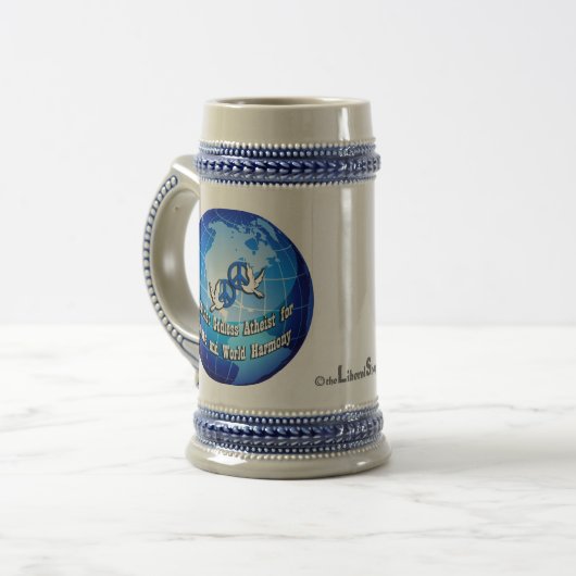 Stein Weer een goddeloze atheïst Bierpul (Voorkant links)