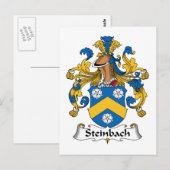 Steinbach Family Crest Briefkaart (Voorkant / Achterkant)