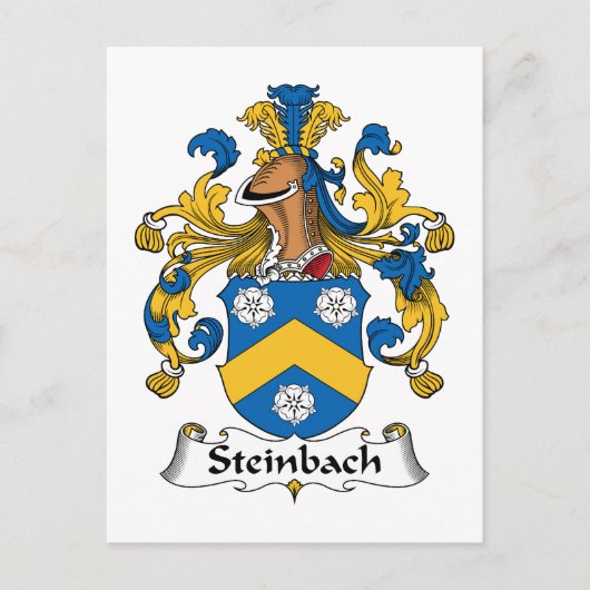 Steinbach Family Crest Briefkaart (Voorkant)