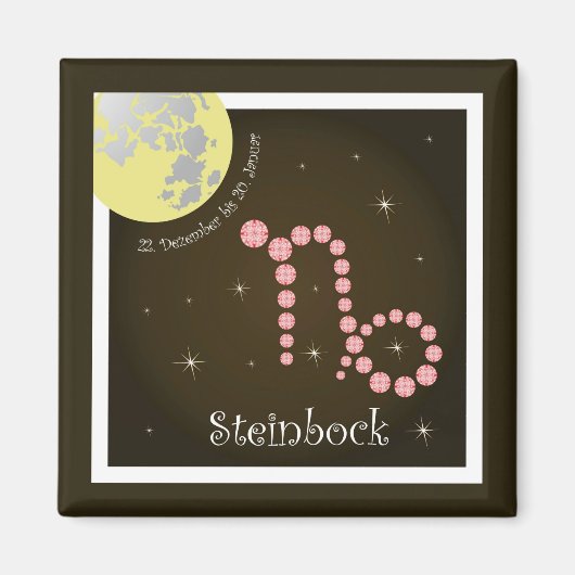 Steinbock 22. Dezember bis 20. Januar Magnet (Voorkant)