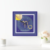 Steinbock 22 Dezember bis 20. Januar Uhr Vierkante Klok (Huis)