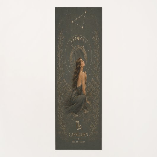 Steinbok Astrologie Fitness Mat (Voorkant)