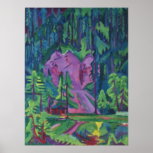 Steinbruch bei Wildboden | Ernst Ludwig Kirchner Poster (Voorkant)