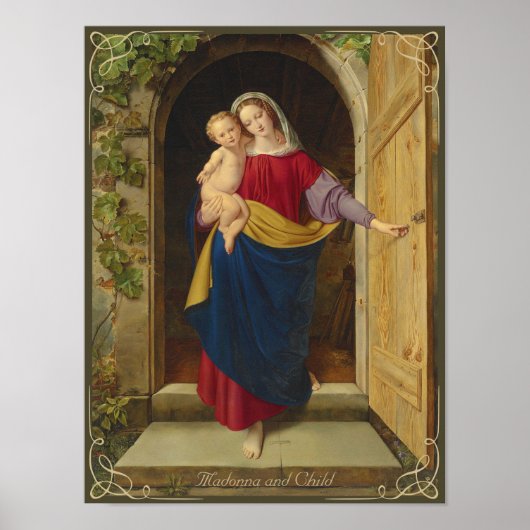 Steinbrück Madonna in de werkplaats 1833 Poster (Voorkant)