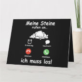 Steine Call Ich Muss Los Geoloog Grappige Geoloog Kaart (Achterkant)