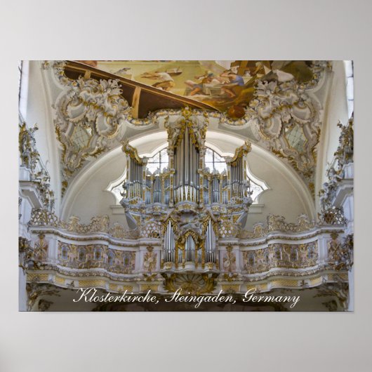 Steingaden Abdij orgel poster (Voorkant)