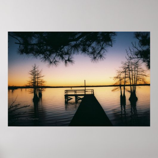 Steinhagen Reservoir Sunset Poster (Voorkant)