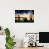 Steinhagen Reservoir Sunset Poster (Thuiskantoor)