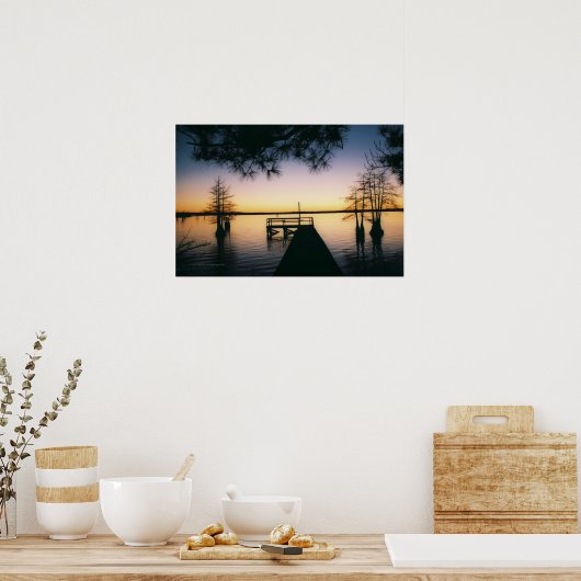 Steinhagen Reservoir Sunset Poster (Keuken)