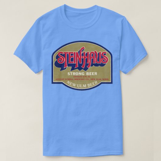 Steinhaus Bier Retro Defunct Breweriana T-shirt (Design voorkant)