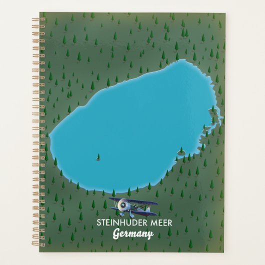 Steinhuder Meer Duitsland kaart Canvasprint Planner (Voorkant)