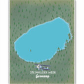 Steinhuder Meer Duitsland kaart Sticker (Voorkant)