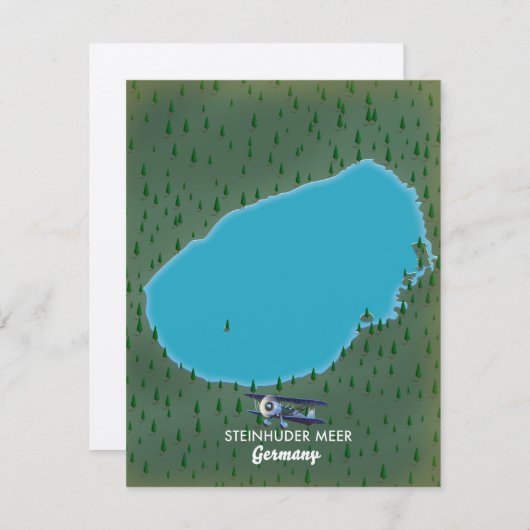 Steinhuder Meer Germany-kaart (Voorkant / Achterkant)