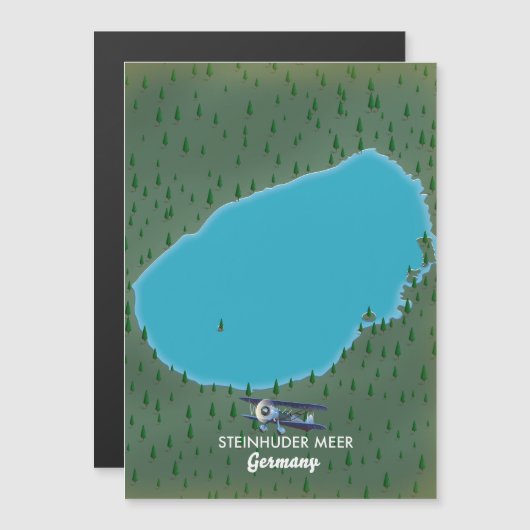 Steinhuder Meer Germany-kaart (Voorkant / Achterkant)