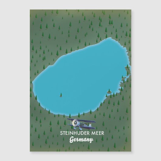 Steinhuder Meer Germany-kaart (Voorkant)