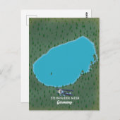 Steinhuder Meer Germany-kaart Briefkaart (Voorkant / Achterkant)