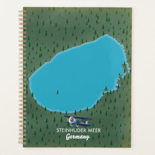 Steinhuder Meer Germany kaart Canvas Print Planner