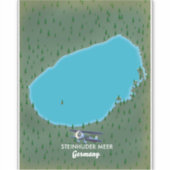Steinhuder Meer Germany-kaart Sticker (Voorkant)
