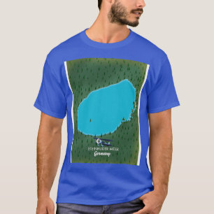 Steinhuder Meer Germany-kaart T-shirt