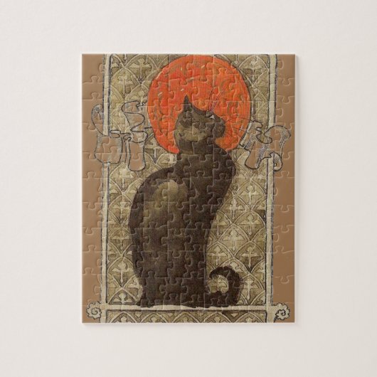 Steinlein's Cat - Art Nouveau Advertisement Legpuzzel (Verticaal)