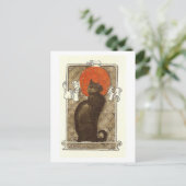 Steinlein's Cat - Art Nouveau Feestdagenkaart (Staand voorkant)