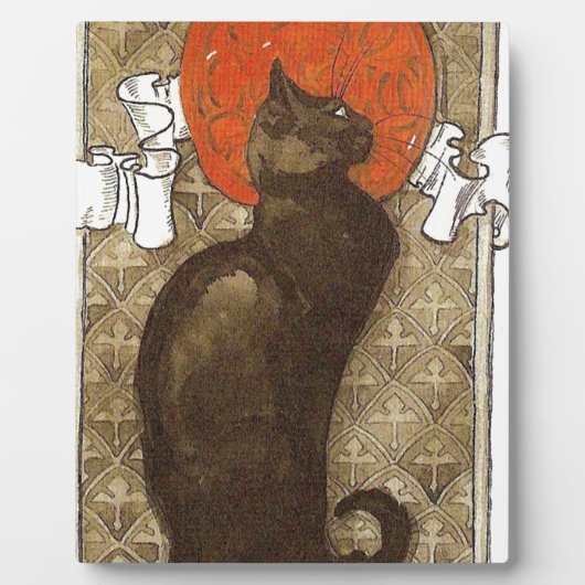 Steinlein's Cat - Art Nouveau Fotoplaat (Voorkant)