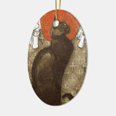 Steinlein's Cat - Art Nouveau Keramisch Ornament (Links)