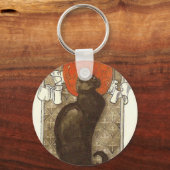 Steinlein's Cat - Art Nouveau Sleutelhanger (Voorkant)