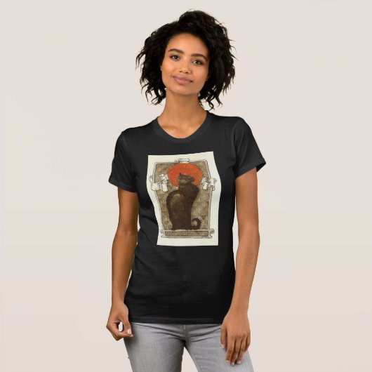 Steinlein's Cat - Art Nouveau T-shirt (Voorkant volledig)