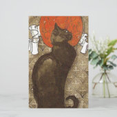 Steinlein's Kat - Art Nouveau Briefpapier (Staand voorkant)