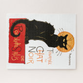 Steinlen Art Nouveau French Black Cat Art Legpuzzel (Horizontaal)