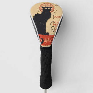 Steinlen Art Nouveau Stijl Zwarte Kat Vintage Prin Golfheadcover