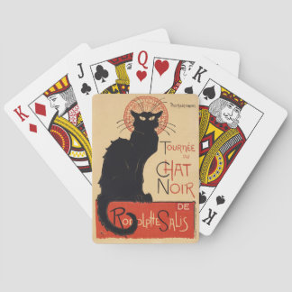 Steinlen Art Nouveau Stijl Zwarte Kat Vintage Prin Pokerkaarten