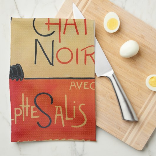 Steinlen Art Nouveau Tournee du Chat Noir Theedoek (Quarter Fold)