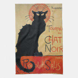 Steinlen Art Nouveau Tournee du Chat Noir Theedoek
