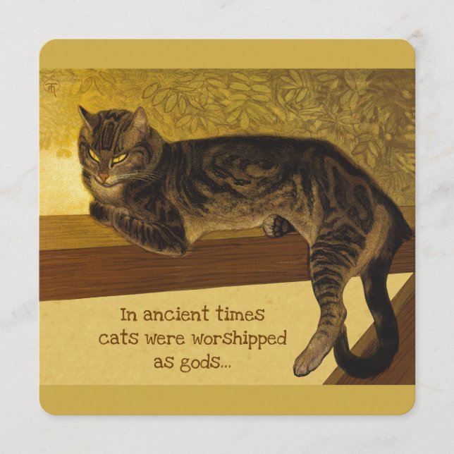 Steinlen Balustrade Grumpy cat quote CC0976 Card (Voorkant)