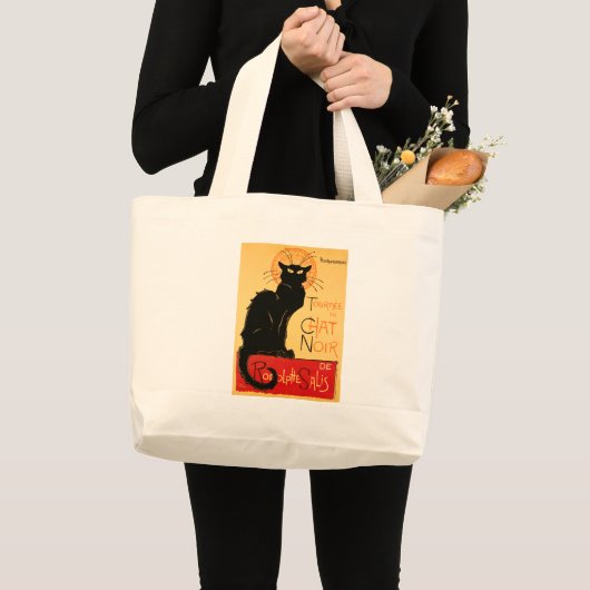 Steinlen Black Cat Classic Artwork Grote Tote Bag (Voorkant (product))
