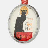 Steinlen Black Cat Classic Artwork Metalen Ornament (Links)